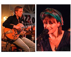 Zoe Chiotis sings with Anthony Ormesher (guitar)